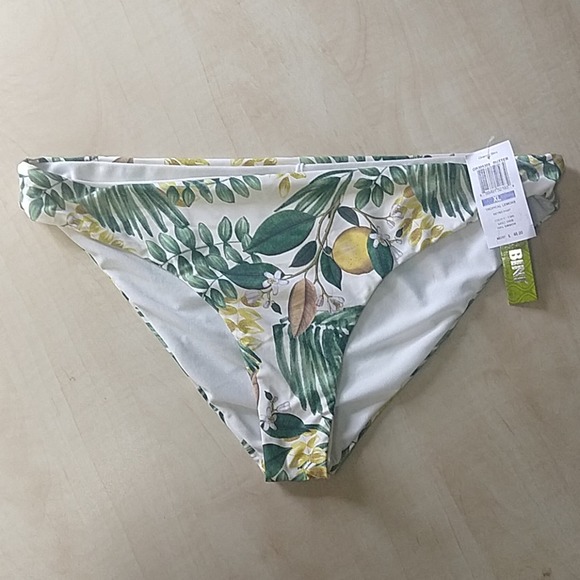 Gianni Bini Tropical Lemons Swim Bikini Bottoms - Picture 2 of 9